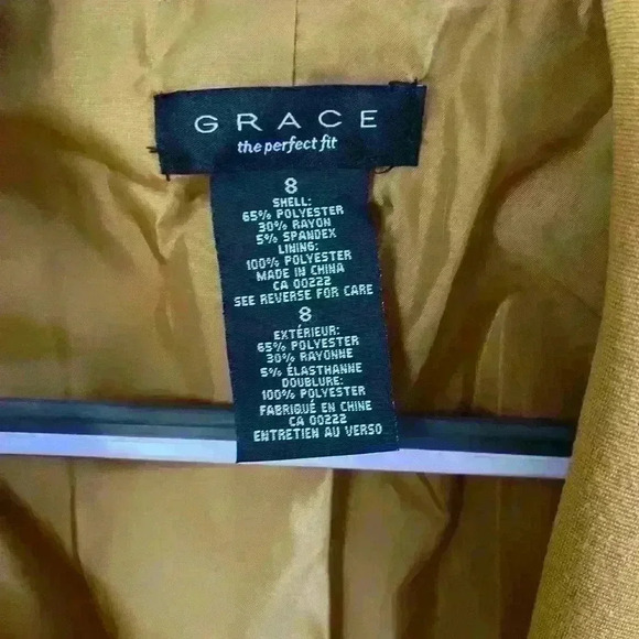 Grace Women's Camel Blazer - Picture 3 of 6